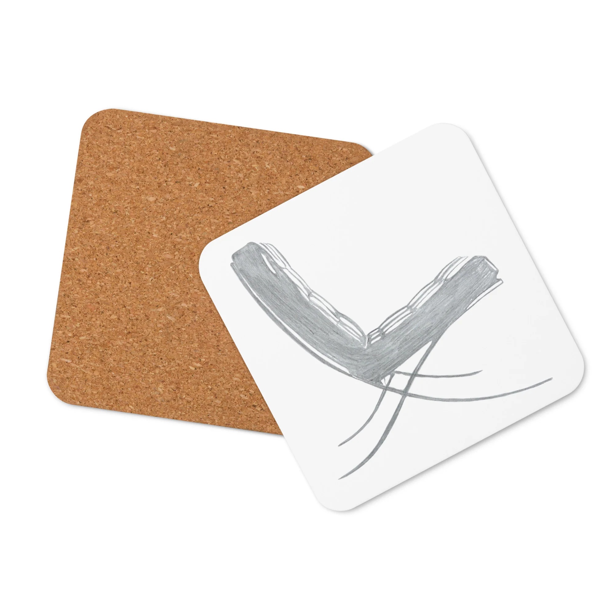 Barcelona Chair Cork-Back Coaster - Image 3