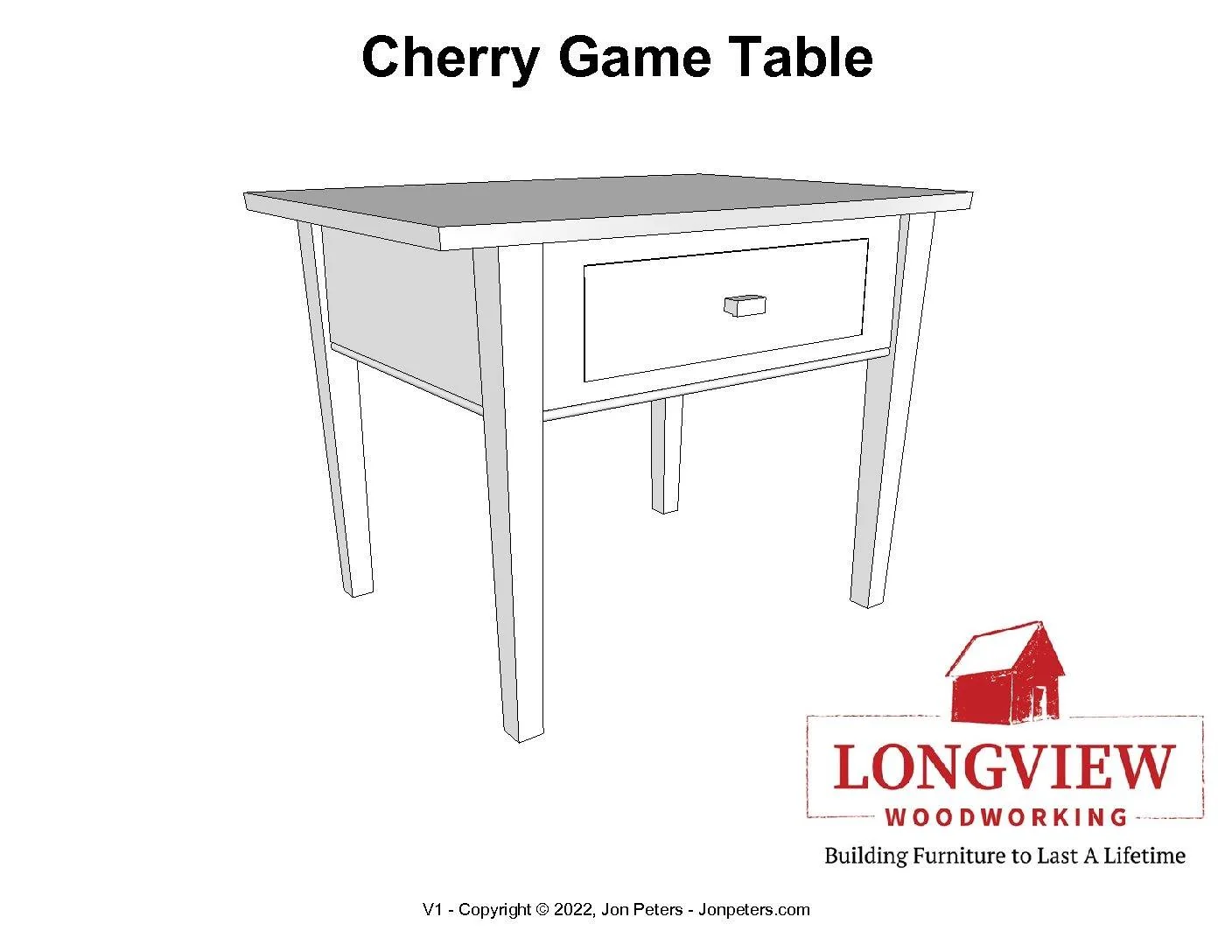 Matching Cherry Table Set - Image 3