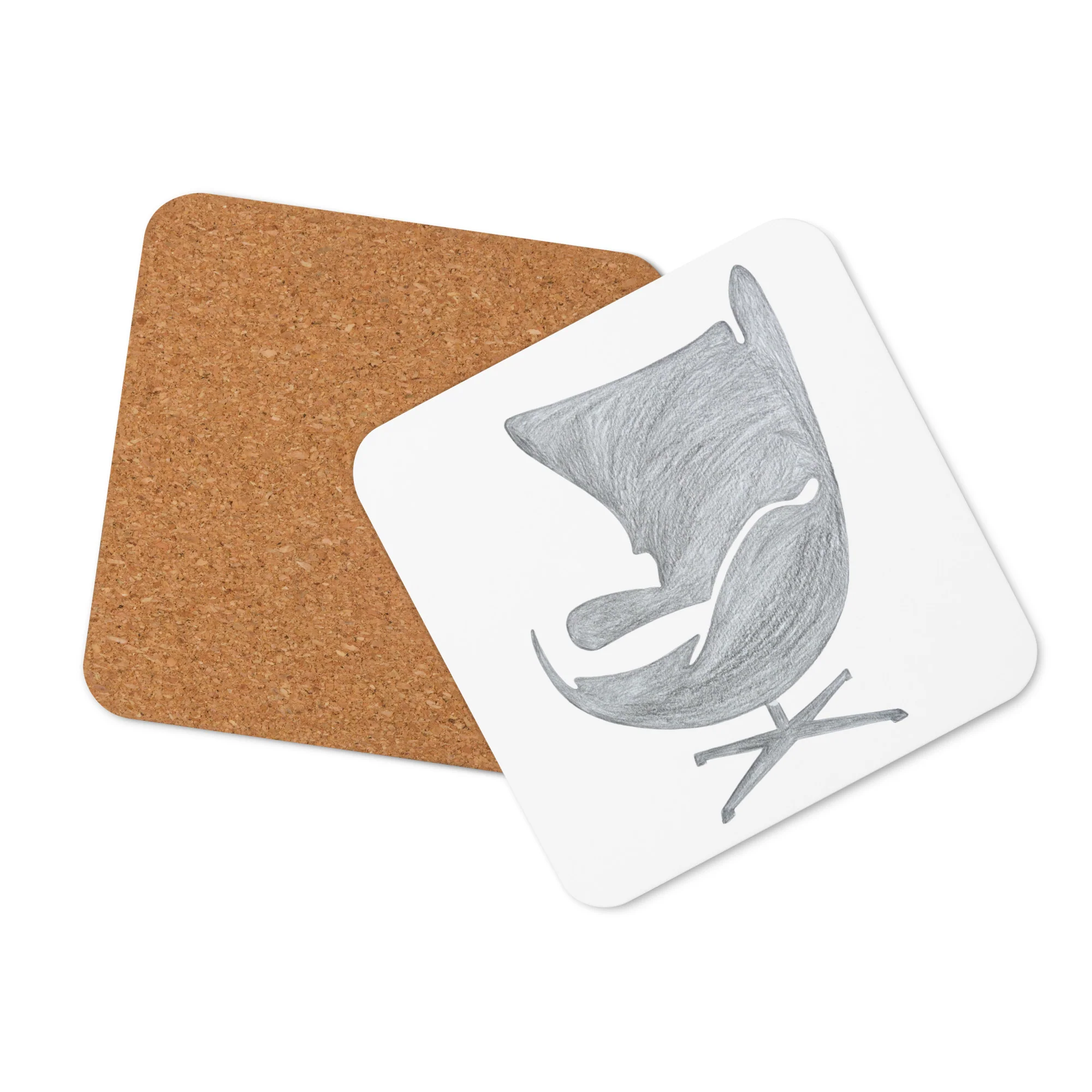 Egg-Chair Cork-Back Coaster - Image 3