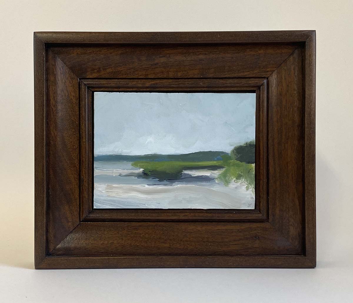 Neversink River Sand Bar Oil Painting - Image 3